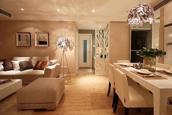 南充18万装修费搞定100平三居室