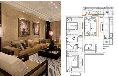 南充10万装修费打造60平现代简约家居