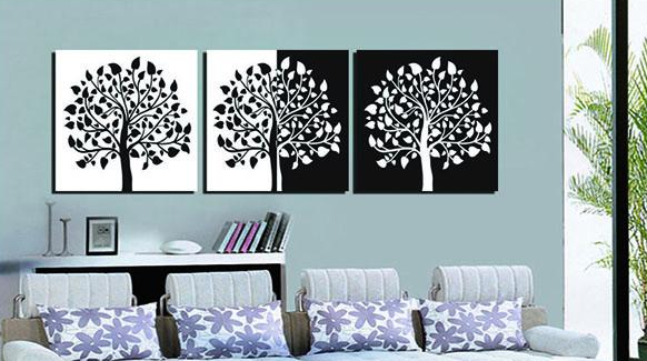 沙发背景墙挂画的方法 沙发背景墙挂画的方法