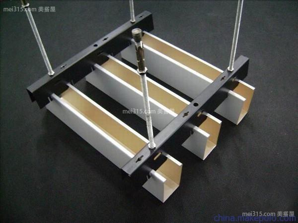 铝方通吊顶施工工艺 铝方通吊顶施工图