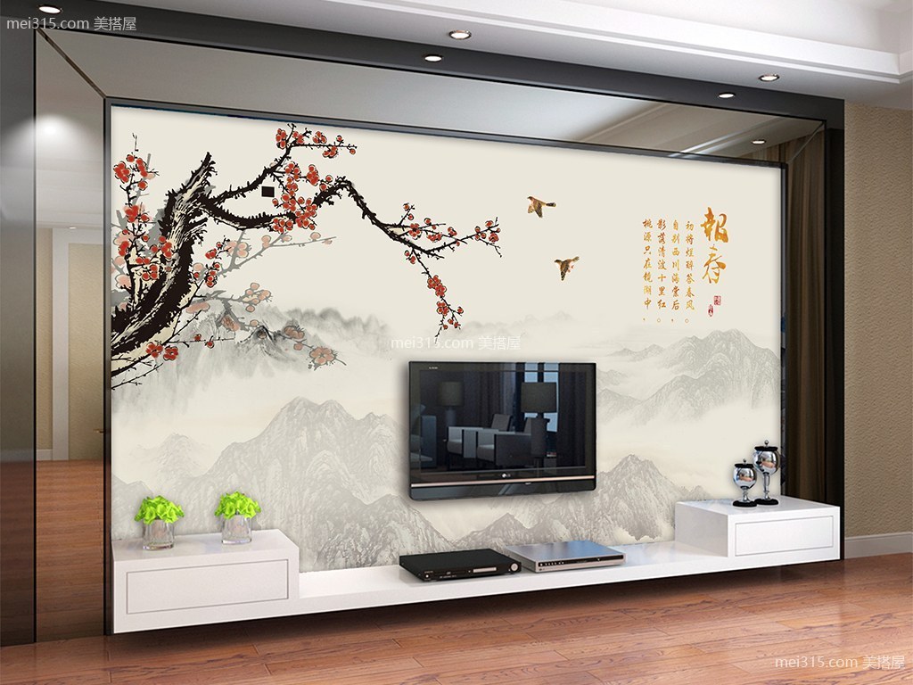 新中式电视背景墙颜色选什么好 新中式背景墙颜色搭配