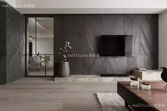 工业风水泥电视背景墙，省钱又好看 ！